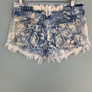 Free People Shorts - Free People Bleached Striped Pocket Denim Shorts Free People Shorts - Free People Bleached Striped Pocket Denim Shorts